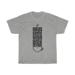 Ideas Come After Coffee - Comfy Unisex T-shirt | Purr-fect Brews