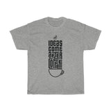 Ideas Come After Coffee - Comfy Unisex T-shirt | Purr-fect Brews