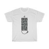 Ideas Come After Coffee - Comfy Unisex T-shirt | Purr-fect Brews