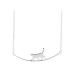 Adventure Cat Is a Good Cat - Cat Curved Necklace - Purr-fect Brews