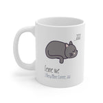 Feline like I need more coffee - White Mug - Purr-fect Brews