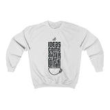 Ideas Come After Coffee - Unisex Crewneck Sweatshirt - Purr-fect Brews