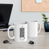 Ideas Come After Coffee - White Mug - Purr-fect Brews