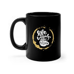 Life Begins After Coffee - Black Mug - Purr-fect Brews