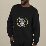 Life Begins After Coffee - Unisex Crewneck Sweatshirt - Purr-fect Brews