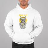 Mafia Cat Night Play - Unisex Hooded Sweatshirt - Purr-fect Brews