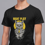 Mafia Cat Night Play - Unisex T-shirt - Purr-fect Brews