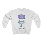 Meow (Give me Coffee) - Unisex Crewneck Sweatshirt - Purr-fect Brews