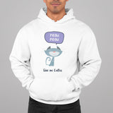 Meow (Give me Coffee) - Unisex Hooded Sweatshirt - Purr-fect Brews