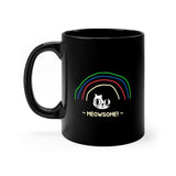 Meowsome! - Black Mug - Purr-fect Brews