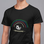 Meowsome - Comfy Unisex T-shirt - Purr-fect Brews