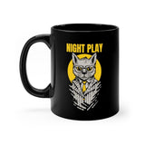 Night Play - Black Mug - Purr-fect Brews