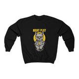 Night Play - Unisex Crewneck Sweatshirt - Purr-fect Brews