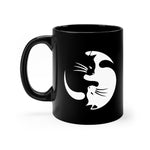 Yin and Yang - Black Mug - Purr-fect Brews