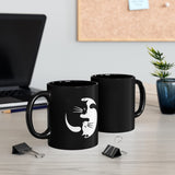 Yin and Yang - Black Mug - Purr-fect Brews