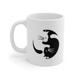 Yin and Yang - White Mug - Purr-fect Brews