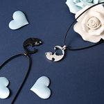Yin Yang Cat Pendant Necklace - Purr-fect Brews